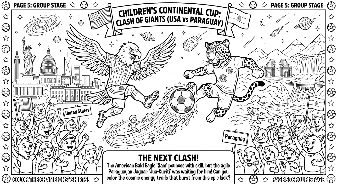2026 World Cup Group stage 1 coloring book