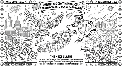 2026 World Cup Group stage 1 coloring book
